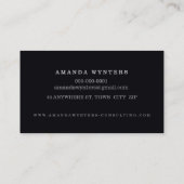 LOGO Modernes Geo-Kreismuster Goldfolie-Oktagon Visitenkarte (Rückseite)