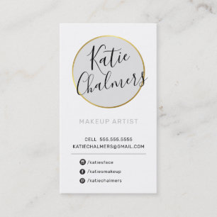 LOGO Modernes, hübsches Gold, blass, schwarz Visitenkarte