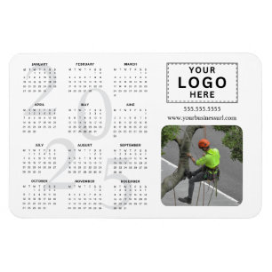 Logo Monatlicher Foto 2025 Kalender Magnet