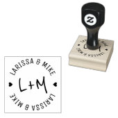 Logo-Monogramm (Namen und Initialen) Gummistempel (Stempel)