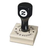 Logo-Monogramm (Namen und Initialen) Gummistempel (Stempel)