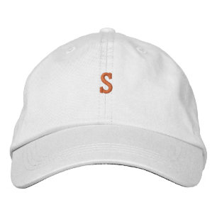 Logo-Monogramm "S" Initial personalisierte Hüte Mü
