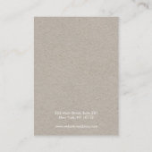 Logo-Moon-Phase-Kraft-Ohrring-Display-Busen hinzuf Visitenkarte (Rückseite)