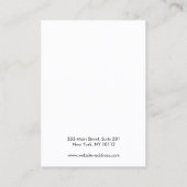 Logo-Moon-Phase-Zodiac-Erring-Display-Busin hinzuf Visitenkarte (Rückseite)