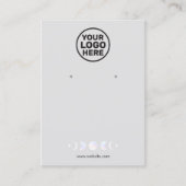 Logo-Moon-Phase-Zodiac-Erring-Display-Busin hinzuf Visitenkarte (Vorderseite)