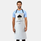 Logo Muffins Bäckerei Catering Cakes Gold Lächeln Schürze (Getragen)