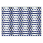 Logo-Muster Business-Branding Navy Blue Tischdecke (Vorderseite (Horizontal))