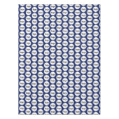 Logo-Muster Business-Branding Navy Blue Tischdecke (Vorderseite)
