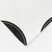 Logo-Muster Business Company White Fleecedecke (Ecke)