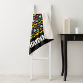 Logo-Muster der Chibi Justice League Sherpadecke (Beispiel)