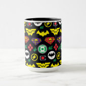 Logo-Muster der Chibi Justice League Tasse (Zentrum)