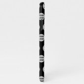 Logo Muster Einfache Logo-Vorlage Schwarz iPhone Hülle (Rechte Seite)