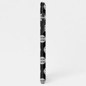 Logo Muster Einfache Logo-Vorlage Schwarz iPhone Hülle (Linke Seite)