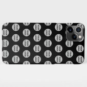 Logo Muster Einfache Logo-Vorlage Schwarz iPhone Hülle (Rückseite (Horizontal))