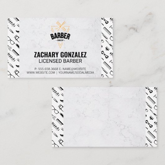 Logo | Muster für Barbertools Treuekarte (Vorne/Hinten)