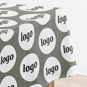 Logo-Muster für Business-Branding-Seite Grün Tischdecke