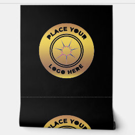 Logo-Muster für das Gold Black Business Company Tapete