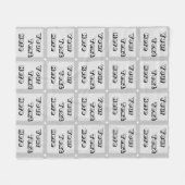 Logo-Muster für den benutzerdefinierten Schriftart Fleecedecke (Vorderseite (Horizontal))