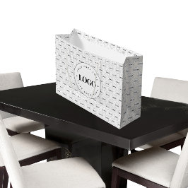 Logo-Muster für Großunternehmen und kleine Unterne Große Geschenktüte