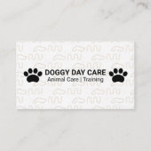 Logo-Muster für Hunde | Tierdienste Visitenkarte (Vorderseite)