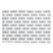 Logo-Muster für kundenspezifische Rectangle Busine Kissenbezug (Rückseite)