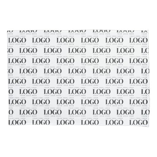 Logo-Muster für kundenspezifische Rectangle Busine Kissenbezug (Vorderseite)