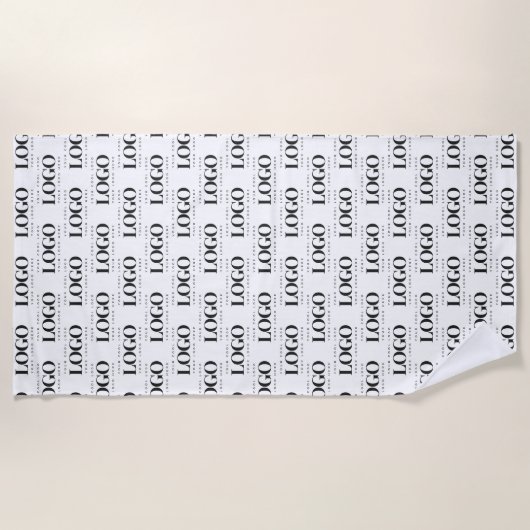 Logo-Muster für kundenspezifische Rectangle Busine Strandtuch (Vorderseite)