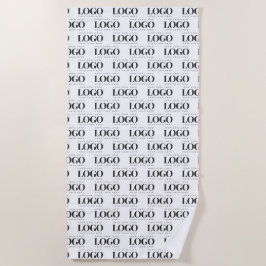 Logo-Muster für kundenspezifische Rectangle Busine Strandtuch