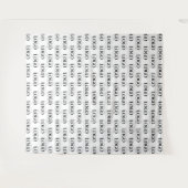 Logo-Muster für kundenspezifische Rectangle Busine Wandteppich (Vorderseite (Horizontal))