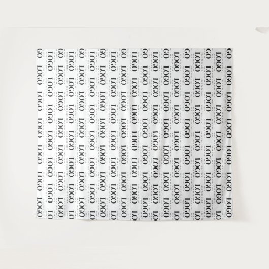 Logo-Muster für kundenspezifische Rectangle Busine Wandteppich (Vorderseite (Horizontal))