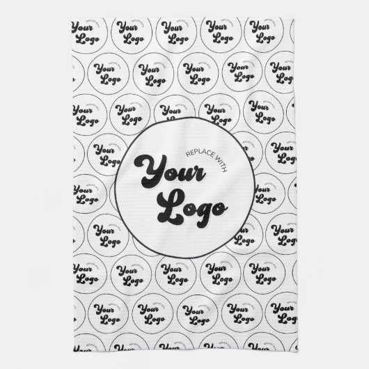 Logo-Muster für kundenspezifische Unternehmen Schw Geschirrtuch (Vertikal)