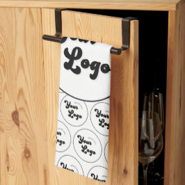 Logo-Muster für kundenspezifische Unternehmen Schw Geschirrtuch