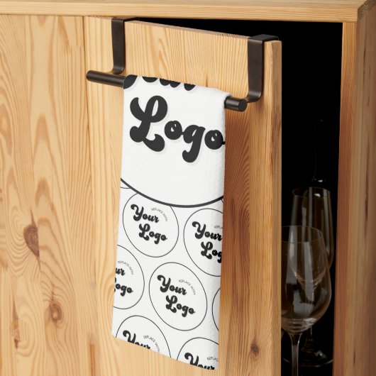 Logo-Muster für kundenspezifische Unternehmen Schw Geschirrtuch (Drittel gefaltet)