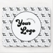 Logo-Muster für kundenspezifische Unternehmen Schw Mousepad (Vorne)