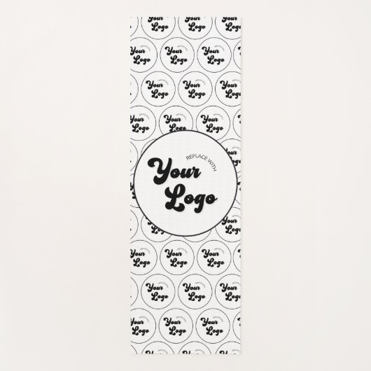 Logo-Muster für kundenspezifische Unternehmen Schw Yogamatte (Vorderseite)