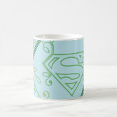 Logo-Muster für Supergirl Green Vine Kaffeetasse (Mittel)