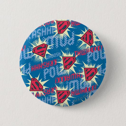 Logo-Muster für Superman Button (Vorderseite)
