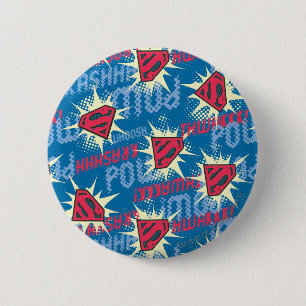 Logo-Muster für Superman Button