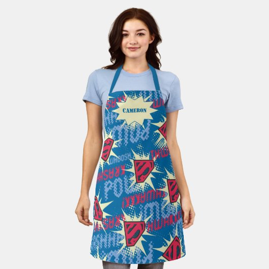 Logo-Muster für Superman Schürze (Getragen)