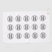 Logo-Muster für Unternehmen Golfhandtuch (Horizontal)