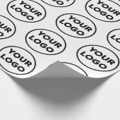 Logo-Muster für Unternehmen mit benutzerdefinierte Geschenkpapier (Ecke)