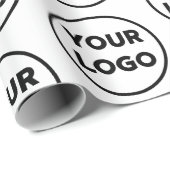 Logo-Muster für Unternehmen mit benutzerdefinierte Geschenkpapier (Rolleneckpunkt)
