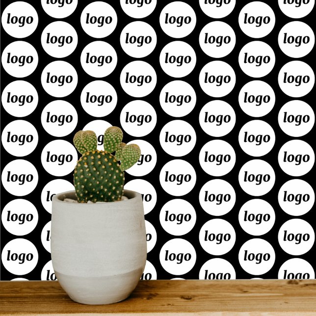 Logo-Muster für Werbeaktion Tapete (Simple logo pattern business promotional wallpaper)