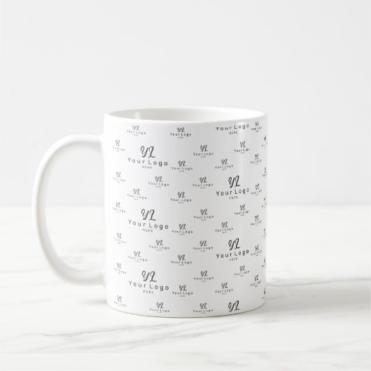 Logo-Muster Geschäftsmarke Einfach Minimaler Kaffe Kaffeetasse (Links)