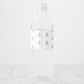 Logo Muster Kirche Wasser Etikett (Rückseite)