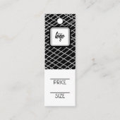 Logo-Muster Personalisierte Preismarken Mini Visitenkarte (Vorderseite)