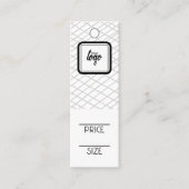 Logo-Muster Personalisierte Preismarken Mini Visitenkarte (Vorderseite)