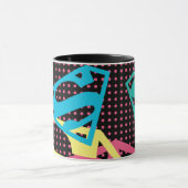 Logo-Muster und Polka-Punkte für Supergirl Tasse (Zentrum)