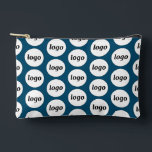 Logo-Muster Werbeaktion Aquamarin grüne Zubehörtasche<br><div class="desc">Fügen Sie diesem Design Ihr eigenes Logo hinzu. Minimalistisch und beruflich. Ideal für ein Werbeprodukt für Ihre Mitarbeiter,  Mitarbeiter,  Kunden und Kunden. Ideal für Messe-,  Reise-,  Firmen- oder Sportveranstaltungen und Geschenke. Weitere Versionen finden Sie in der Auflistung.</div>