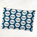 Logo-Muster Werbeaktion Aquamarin grüne Zubehörtasche<br><div class="desc">Fügen Sie diesem Design Ihr eigenes Logo hinzu. Minimalistisch und beruflich. Ideal für ein Werbeprodukt für Ihre Mitarbeiter,  Mitarbeiter,  Kunden und Kunden. Ideal für Messe-,  Reise-,  Firmen- oder Sportveranstaltungen und Geschenke. Weitere Versionen finden Sie in der Auflistung.</div>